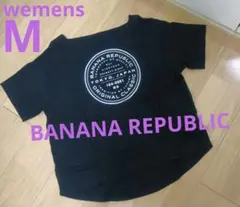 BANANA REPUBLICロゴTシャツ ブラック 女性M バナナリパブリックのサムネイル