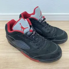 27.0cm NIKE Air Jordan 5 Retro ブラック×レッド