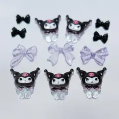 クロミ ネイルパーツ セット売り リボン デコパーツ マイメロディ