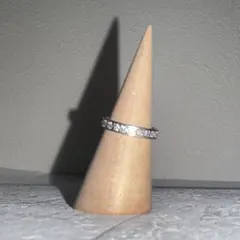 K18WG D0.5ct ダイヤモンド チェーンリング フリーサイズ - メルカリ