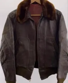 l*i様 70s〜80s G-1タイプ レザーフライトジャケット ボア襟　ヴィン