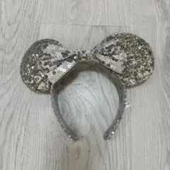 ミッキー耳カチューシャ シルバー