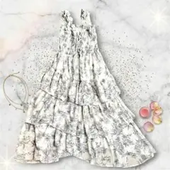 one way シャーリング キャミワンピース フレンチガーリー 【美品】のサムネイル