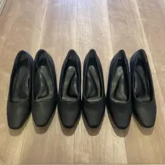 ABC SELECT ブラック パンプス　3足セットのサムネイル