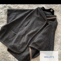 【NOLLEY'S】ポンチョ　M ダークグレー　シンプルのサムネイル