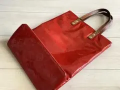 【キラキチ様専用】　Louis Vuitton ヴェルニ トートバッグ レッドのサムネイル