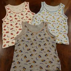 タンクトップ 3枚セット 車柄　size90