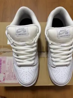 Supreme × Nike SB Dunk Low White/Silverのサムネイル
