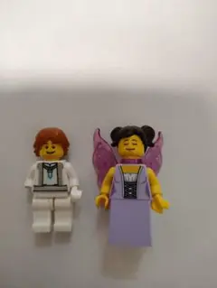 LEGO ミニフィギュア 男の子と女の子　王子　蝶