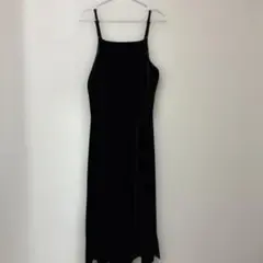 GU ベロアキャミワンピース L