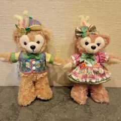 ダッフィー　シェリーメイ　イースター2019　ぬいぐるみバッジ　未使用品