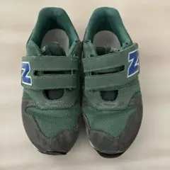 New Balance ベルクロスニーカー 19.5cm グリーン