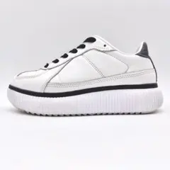 オニツカタイガー DELECITY ホワイト サフィアーノレザー 厚底 23