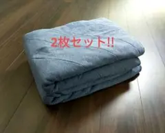 ニトリ/シングル/敷きパッド/２枚セット/オーガニックコットン/ブルー