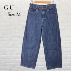 GU ジーユー　ローライズ バギー ジーンズ 　デニム　レディース Mのサムネイル