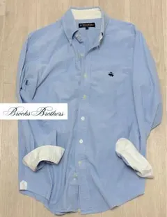 Brooks Brothers オックスフォードBDシャツ 水色 S 刺繍ロゴのサムネイル