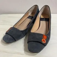 美品★LANVIN★安定ヒールのスエード パンプス⭐︎23cmのサムネイル