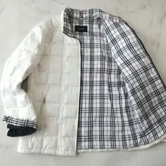 名作✨バーバリーブラックレーベル ダウンジャケット ホワイト M