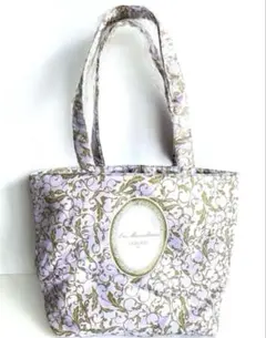 新品 レ・メルヴェイユーズ ラデュレLADURÉEトートバッグ 紫 ラベンダーのサムネイル