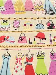 くろすろーど　約20年前ドレス柄生地