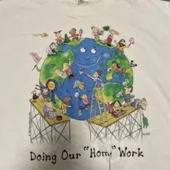 90s 地球　アート　tシャツ　XL