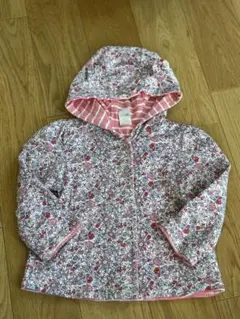 花柄アウター　フード付き　ベビー服