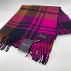 新品✨希少カラー✨ジョシュアエリス 大判ストール カシミア100% チェック