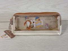 【新品タグ付】くまのプーさん Wファスナー ペンケース 筆箱 サンスター文具のサムネイル