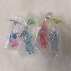 【内袋未開封】ピクミン めじるしアクセサリー2 4点セット（赤・青・氷・羽）