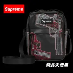 ⭕シュプリームガンズ エンブロイダード レザーバッグ ブラック 新品未 