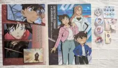 くら寿司 名探偵コナン クリアファイル 缶バッジ マグネット ラバーチャーム