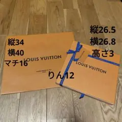 ルイヴィトン　箱 ショッパー ギフト プレゼント エコ 紙袋 バッグ　リボン