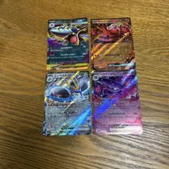 【新品4枚セット】メガサメハダーex、オドリドリ、エンペルト、ムウマージ