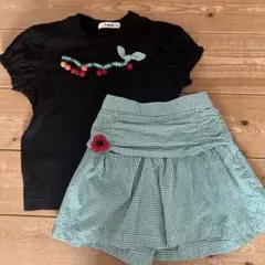 familiar セット　Tシャツ&キュロット