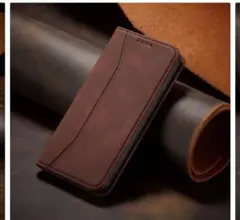 ブラウン手帳型iPhone 13proケース