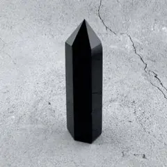 G-12モリオン六角ポイント　黒水晶タワー　天然石　クリスタル　パワーストーン