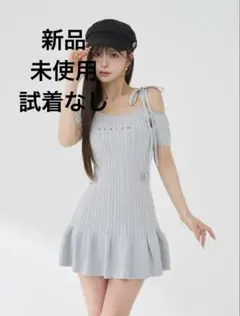 あ*様 DARICH ダーリッチ ケーブルニット 半袖 ミニワンピース - メルカリ