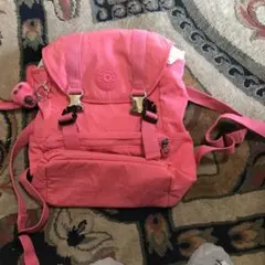 キプリング　リュックピンク色お値引きしました
