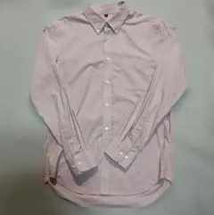 無印良品　グレー　ボタンダウン長袖シャツ　Mサイズ