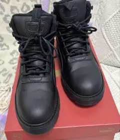 PUMA ブラック ハイカットスニーカー 24.5cm