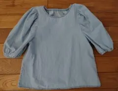 【美品】GU ライトデニムチュニック 130cm