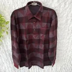 MR.YORK　ポロシャツ　長袖　Mサイズ　レッド