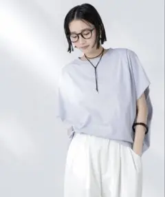 【NANO universe】変形スリーブカットトップス