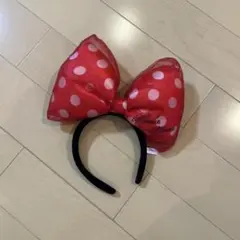 ミニーマウス風 赤 水玉 カチューシャ