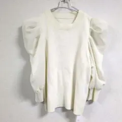 新品　М　COCO DEAL ココディール パフスリーブ　ニット