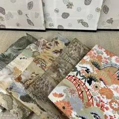 2000円売り切り 名古屋帯 アンティーク まとめ売り着物リメイクBM-6425