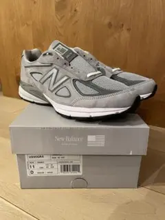 【新品未使用】New Balance 990v4 グレー U990GR4