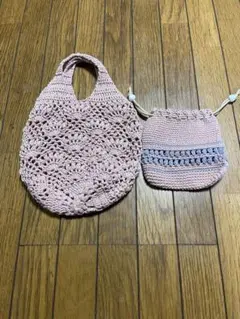 かぎ針編み ピンク