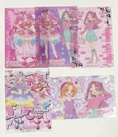 ② 名探偵プリキュア キラキラクリアカードガム キュアミスティック 5点