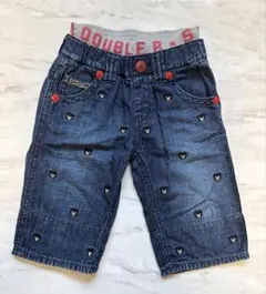 DOUBLE.B デニムパンツ クマ刺繍